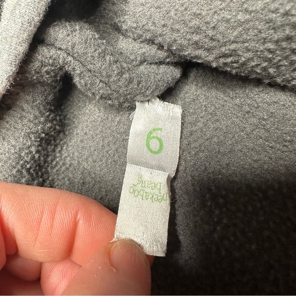 Peekaboo Beans Jacket Black & Grey Size 6 - Picture 11 of 16